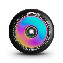 Scooter Wheels 110 mm Solid Rainbow 2 pcs