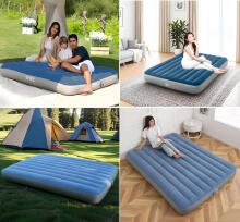 Double Air Mattress 203x152x25 cm with Built-In Electric Pump INTEX 64189