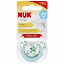 443063 SILICONE PACIFIER STAR 6-18 1PC 543895, 10736751