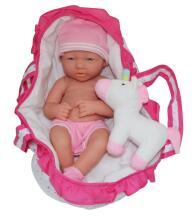 BAMBOLINA doll - baby with plush unicorn Unicorn Dreams, 36cm, BD1263
