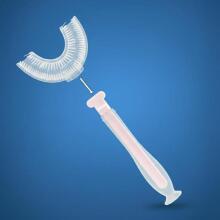 2322 SILICONE TOOTHBRUSH „U” PINK BL232