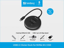 Sandberg 136-72 USB 3,2 Cloner Dock for NVMe M.2 SSD