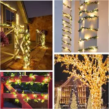 Home Company USB Fairy Light String Art.273036 USB Powered Fairy String Light in Warm White 30 Meters 300 LED