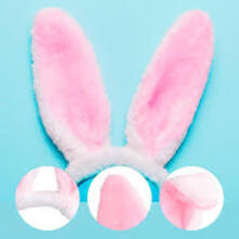 Home Company Rabbit Ear Art.273152 Carnival costume - bunny ears
