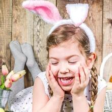 Home Company Rabbit Ear Art.273152 Carnival costume - bunny ears