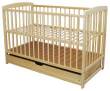 Bocian Art.124851 Wooden Bed Drawer (under the cot bed) 120x60 cm