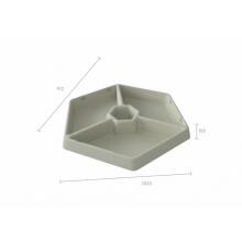 MASTERKIDZ Hexagonal Sand and Water Play Table 3 Compartments Adjustable Height