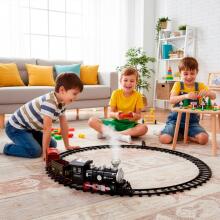 Bebe Basic Art.KG0053 Toy Train Set with Sound and Steam Effect
