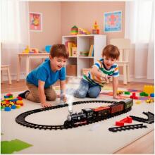 Bebe Basic Art.KG0053 Toy Train Set with Sound and Steam Effect