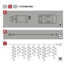 Professional LED Power Extension Cable 5 m Springos CL1241