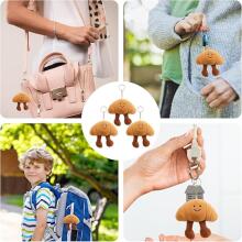 Jellycat Croissant,  Key Ring, Plush Key Ring,Key Chain, Cute Design Croissant Cuddly Toy for Bags Decoration and Pack of 3