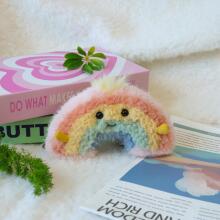 Apricot Lamb Rainbow Plush Toys for Children, Soft Cute Cuddly Toy for Baby Girls and Boys, Fluffy Rainbow Multicoloured 18 cm