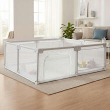 Bērnu spēļu laukums 180x160 cm Sauso bumbu bedre Spēļu zona Pelēka ar pārvadāšanas somu ECOTOYS