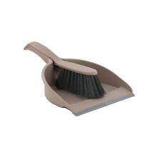 Dustpan with rubber edge and brush COMPACT