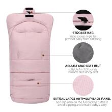 Bebe Basic Winter Footmuff Polar Fleece Art.273981 Pink