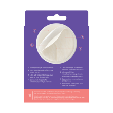 Lansinoh Washable Nursing Pads Art.20382 Reusable nutrition inserts 4pcs