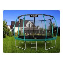 Shaped Garden Trampoline 14ft/435cm with Internal Net Neo-Sport
