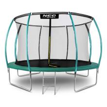 Shaped Garden Trampoline 14ft/435cm with Internal Net Neo-Sport