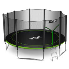 15ft/465cm Garden Trampoline with External Net and Ladder Neo-Sport