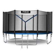 15ft/465cm Garden Trampoline with External Net and Ladder Neo-Sport
