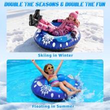 Kids World Snow Sleds/Tube Art.274259  Inflatable Snow Tubes for Sledding with Sturdy Handles