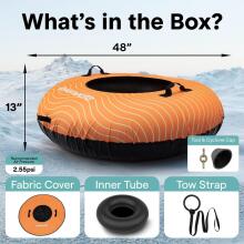 Kids World Snowtube XXL Art.274273   Inflatable Snow Tubes for Sledding with Sturdy Handles