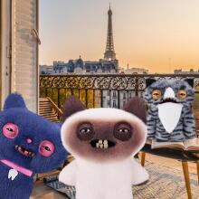 Fuggler Alley Cats (Yawper) – Funny Ugly Monster Plush Toy with Human-Like Teeth