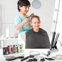 Hairdressing Set for Children Art.274435 парикмахерский набор с феном, бритвой, выпрямителем для волос, детский парикмахерский кейс