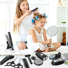 Hairdressing Set for Children Art.274435 парикмахерский набор с феном, бритвой, выпрямителем для волос, детский парикмахерский кейс