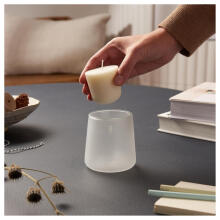 Svece arom. stikla gl. Clean Light &Oslash;95x85mm 0% fragrance 