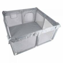 La Bebe™ Travel Playpen Art.KX3011 Grey Bērnu manēža 120x120 cm
