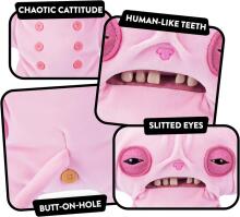 Fuggler Alley Cats (Wrinkle Mcstinkles) – Funny Ugly Monster Plush Toy with Human-Like Teeth