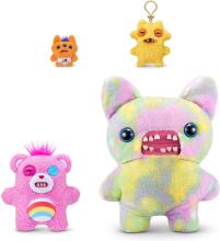 Fuggler Care Bears 23 cm Plush Toy (Cheer Bear) by ZURU - Funny Ugly Monster Cuddly Toy with Human-like Teeth, Collectable Plush for Children, Teenagers, Adults & Crossover Fans