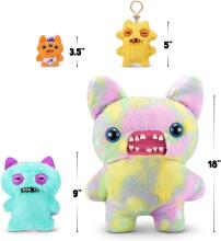 FUGGLER - Ugly Pets 9 inch Series 1-Plush 2 Pack (Suspicious Fox - Pomeranian and Mr Buttons - Golden Retriever)