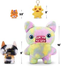 FUGGLER - Ugly Pets 9 inch Series 1-Plush 2 Pack (Winged Bat - Calico Cat and Gold Fish)
