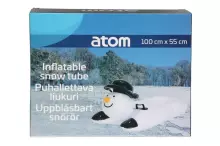 Atom SnowTube Snowman Art.274810 Inflatable Snow Tubes for Sledding with Sturdy Handles