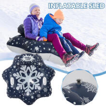 Atom SnowTube Flower Art.274811  Inflatable Snow Tubes for Sledding with Sturdy Handles