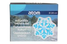 Atom SnowTube Flower Art.274811  Inflatable Snow Tubes for Sledding with Sturdy Handles