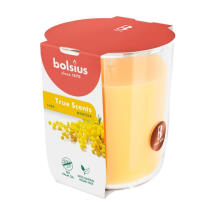 Svece arom. stikla gl. True Scents &Oslash;97x85mm mimosa 