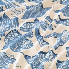 La Bebe™ Snug Maternity Pillow Art. 90612661 Nordic Birds. Pillow for Baby Sleep & Feeding, 20×70 cm