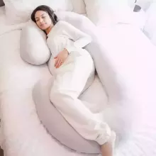 La Bebe™ Maternity Pillow Cotton Sì -Duo Art.20608144 Nordic Night. Daudzfunkcionāls spilvens/pakavs grūtniecēm, ar memory foam