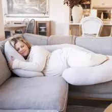 La Bebe™ Maternity Pillow Cotton Sì -Duo Art.70608146 Nordic Seeds. Daudzfunkcionāls spilvens/pakavs grūtniecēm, ar memory foam