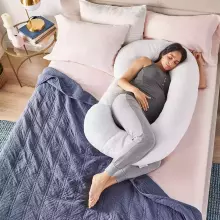 La Bebe™ Maternity Pillow Cotton Sì -Duo Art.90612661 Nordic Birds. Daudzfunkcionāls spilvens/pakavs grūtniecēm, ar memory foam