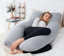 La Bebe™ Cushy Maternity Pillow Art. 70608146 Nordic Seeds. Daudzfunkcionāls spilvens grūtniecēm (U Shaped), sintepona pildīšana, 155x80cm