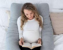 La Bebe™ Cushy Maternity Pillow Art. 60608156 Nordic Bloom. Daudzfunkcionāls spilvens grūtniecēm (U Shaped), sintepona pildīšana, 155x80cm