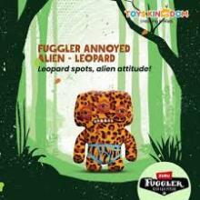 Fuggler Annoyed Alien (Leopard) 23cm - Exclusive Underoo Mcgoo by ZURU- ginger, kids soft toy