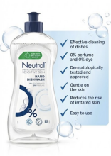 Neutral - Dishwashing liquid - 500ml PH Neutral