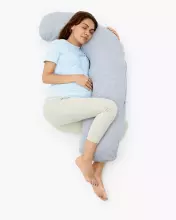 La Bebe™ Flopsy Pillow Art. 80579836 Nordic Pebbles. Cotton Nursing Maternity, 180 см