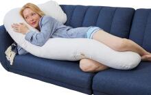 La Bebe™ Flopsy Pillow Art.40579838 Nordic Florals. Cotton Nursing Maternity Memory foam, 180 см