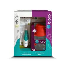 B.BOX 62382 Sonic Toothbrush Set for Kids + 240 ml Water Bottle with Straw Watermelon